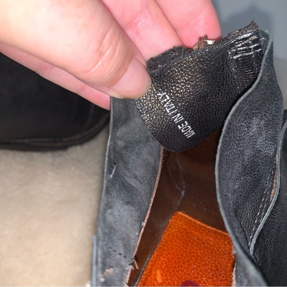 A.S. 98 Black Leather Ankle Boots Zipper 38 - Picture 4 of 10